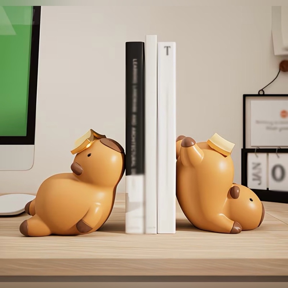 Capybara Bookend Set